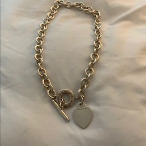 Authentic Tiffany and Co. Heart Toggle necklace